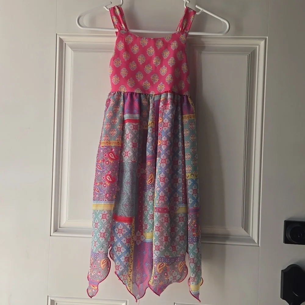 Blueberi Boulevard Hankerchief-hem Dress